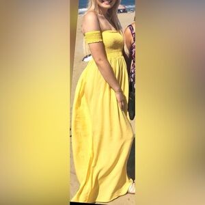 Summer Maxi Dress- Off the Shoulders